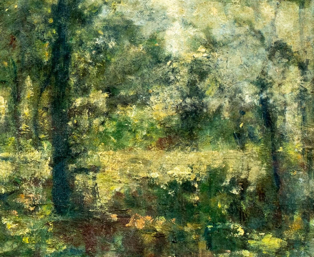 Brock (US,early 20C) oil painting antique - 7