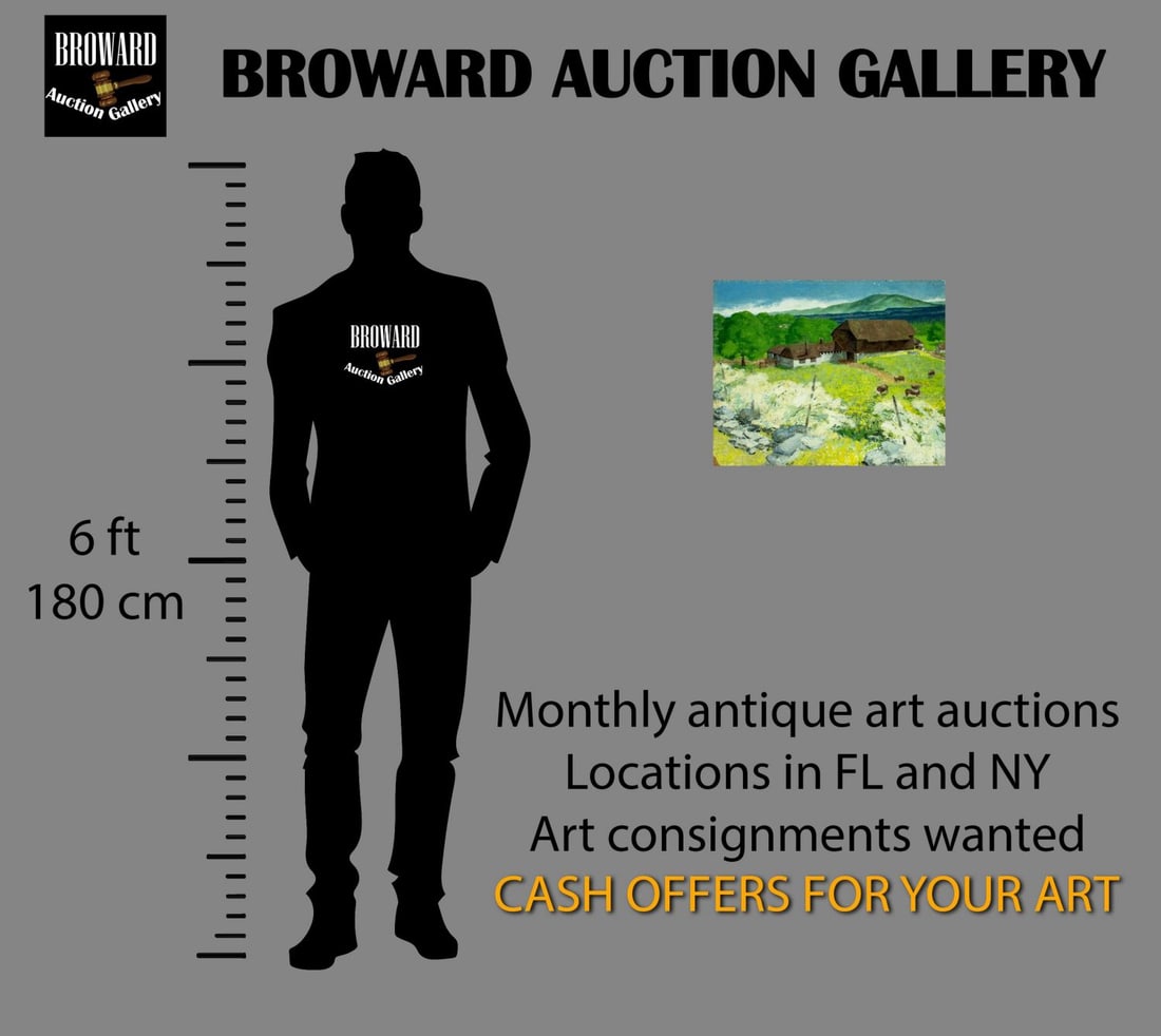 Vintage 20C American oil painting - 2