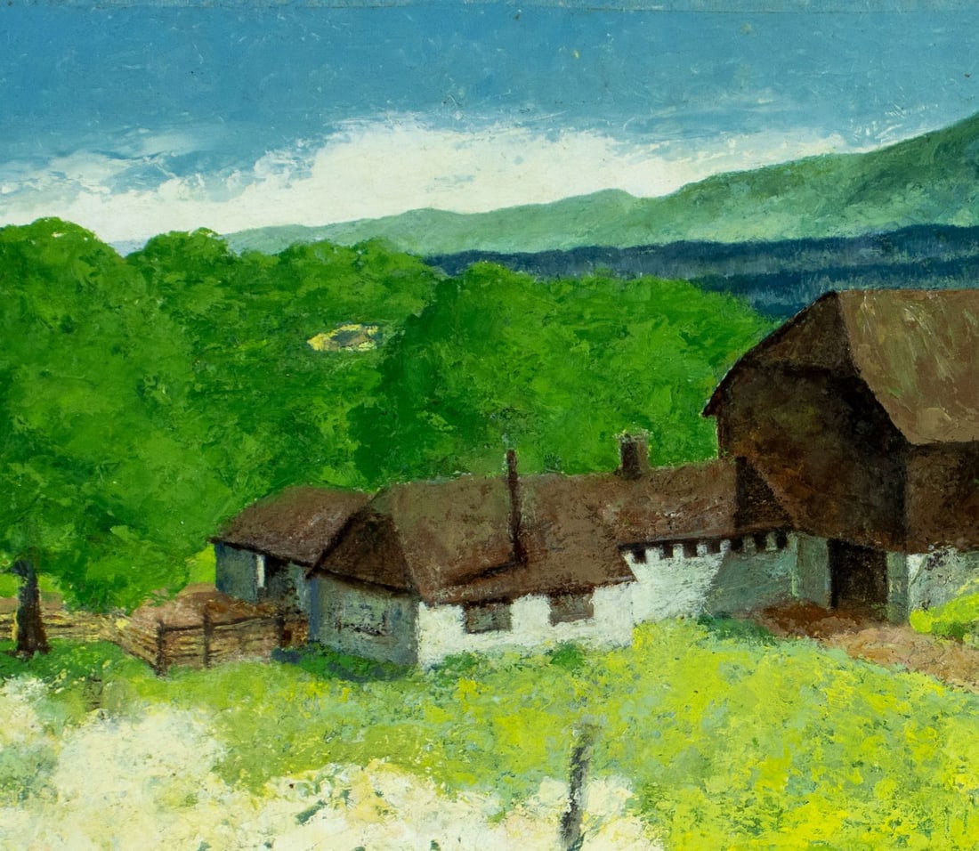 Vintage 20C American oil painting - 5