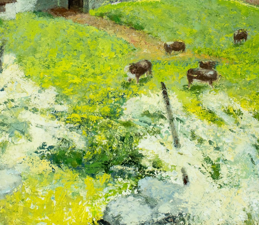 Vintage 20C American oil painting - 6