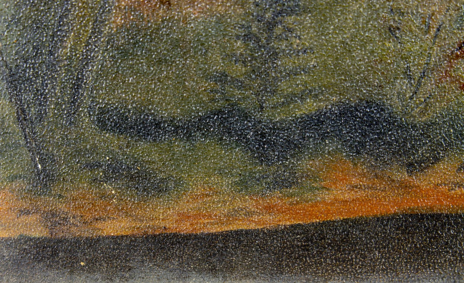 Antique 19C American oil painting - 9