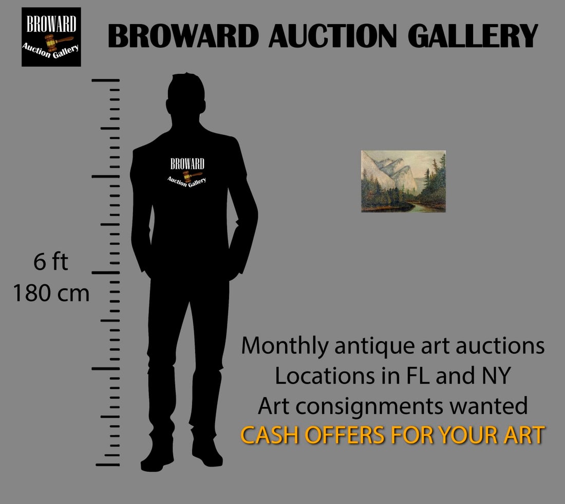 Antique 19C American oil painting - 2