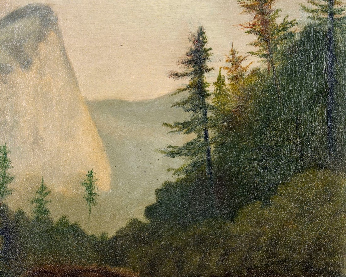 Antique 19C American oil painting - 6