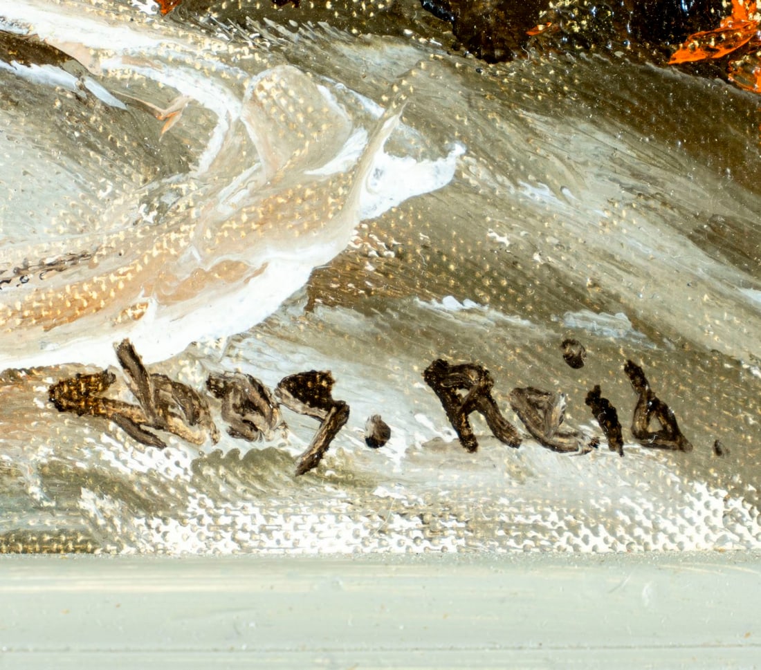 ATTRIB Charles Reid (MA,NY,1937-2019) oil painting - 4