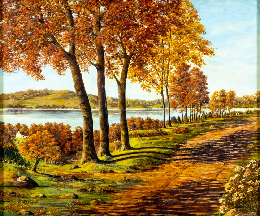 C Reddall (US,mid 20C) oil painting (1 of 14)