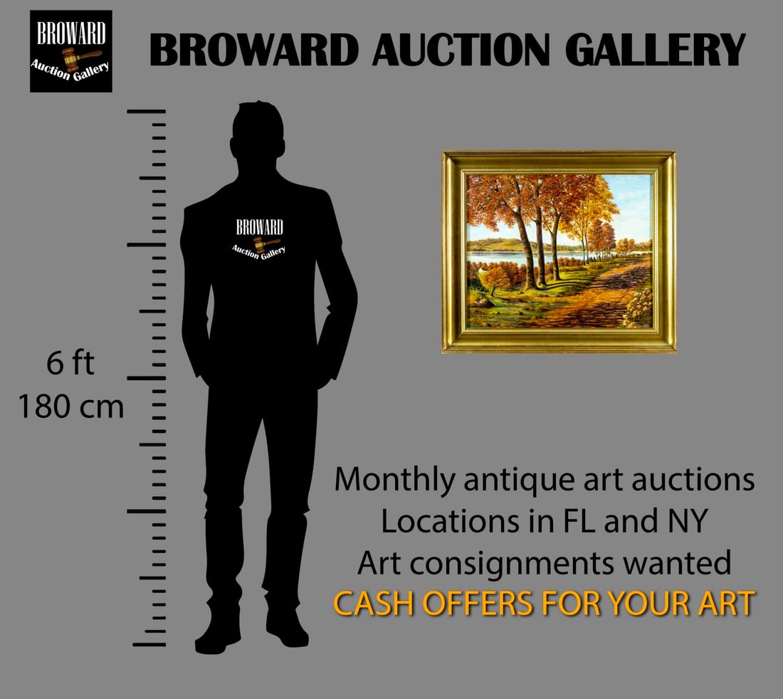 C Reddall (US,mid 20C) oil painting - 2