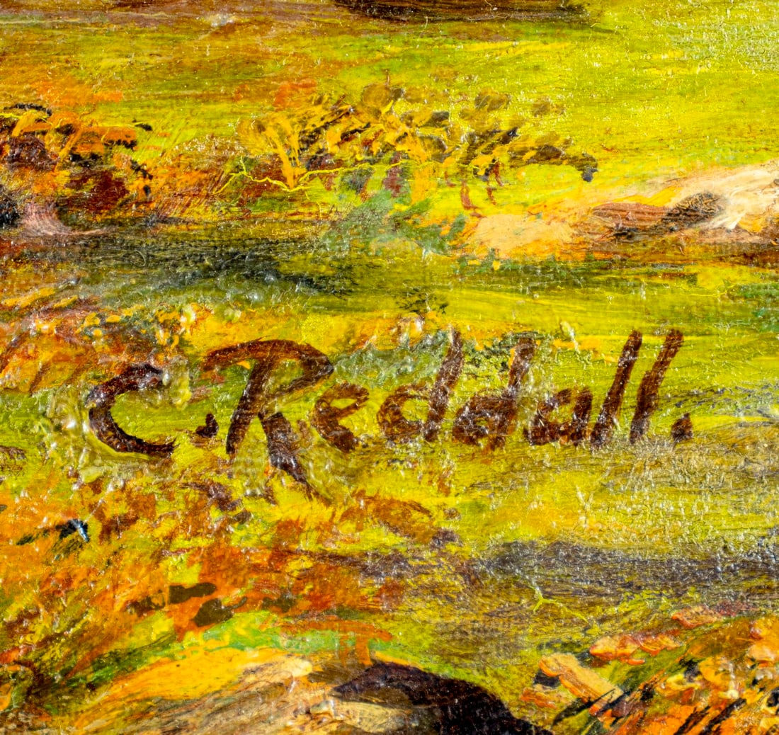 C Reddall (US,mid 20C) oil painting - 4