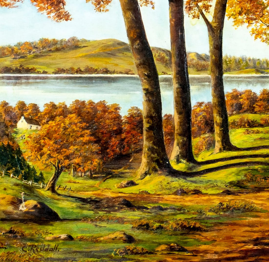 C Reddall (US,mid 20C) oil painting - 6