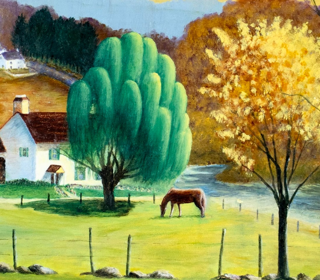 N P King (NJ,mid 20C) oil painting - 7