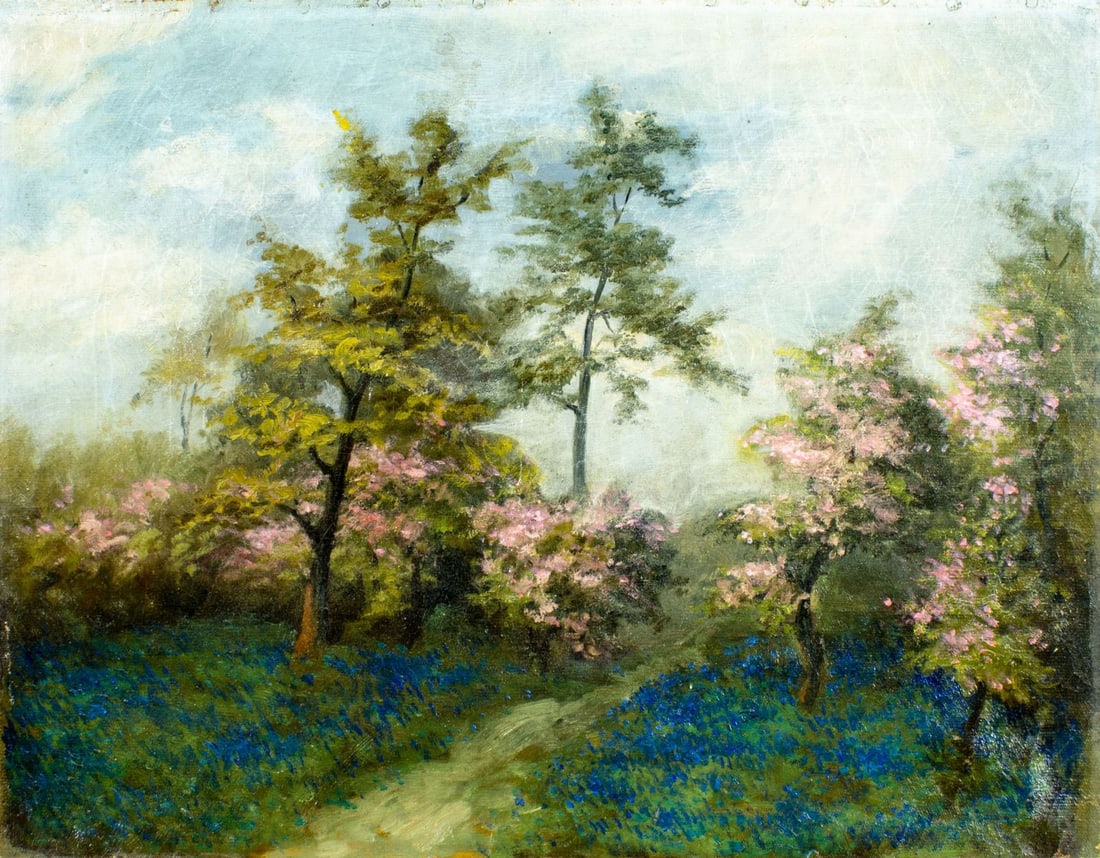 Antique 19C Texas oil painting (1 of 12)