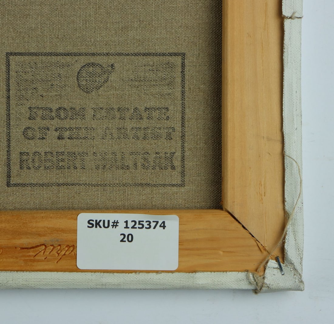 Robert Waltsak (NJ,b 1944) oil painting - 12