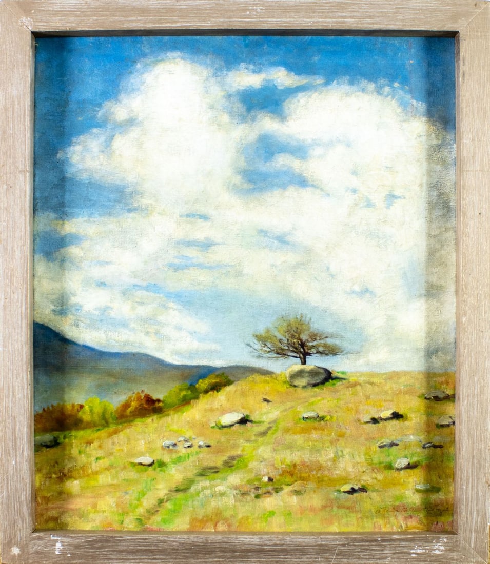 Athenia Belknap Hastings (NY,early 20C) oil painting antique - 3