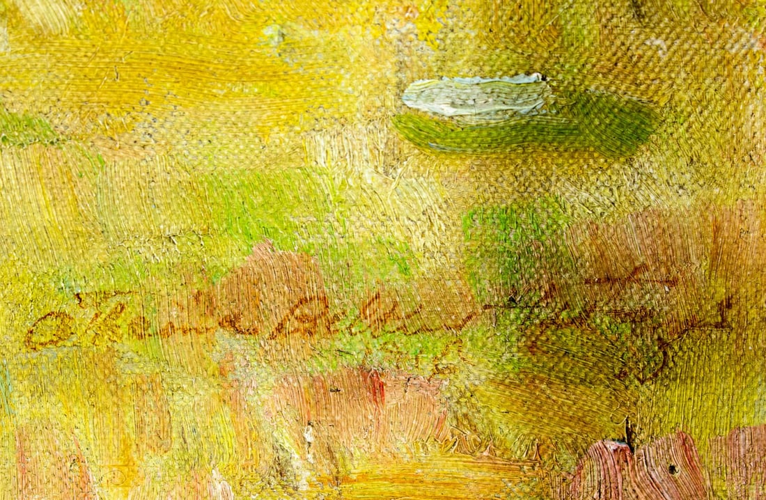 Athenia Belknap Hastings (NY,early 20C) oil painting antique - 4