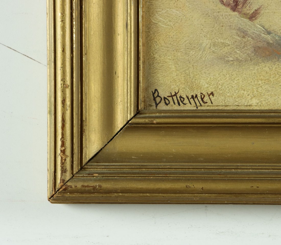 Lawrence Bottemer (US,early 20C) oil painting antique - 10