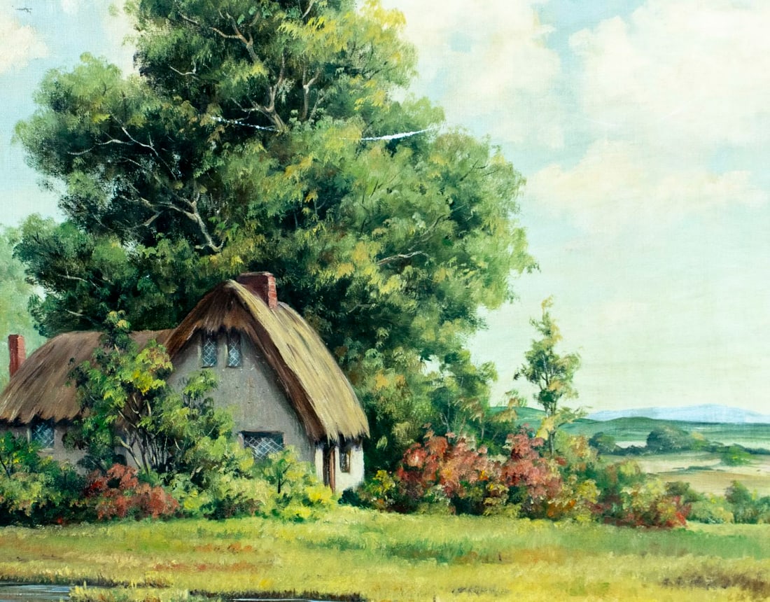 William Bradley (MA,NJ,1880-1945) oil painting antique - 5