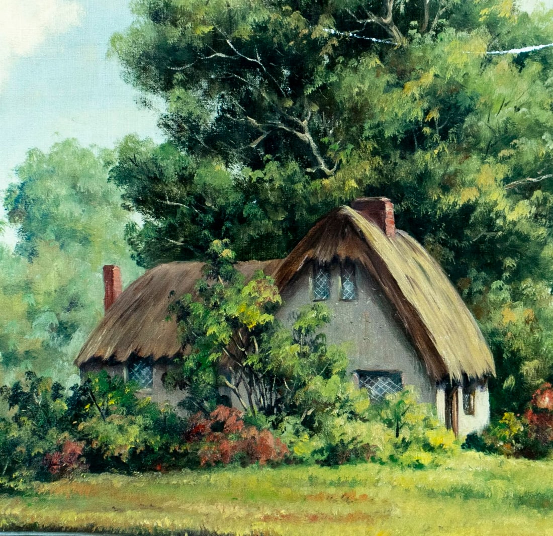 William Bradley (MA,NJ,1880-1945) oil painting antique - 6