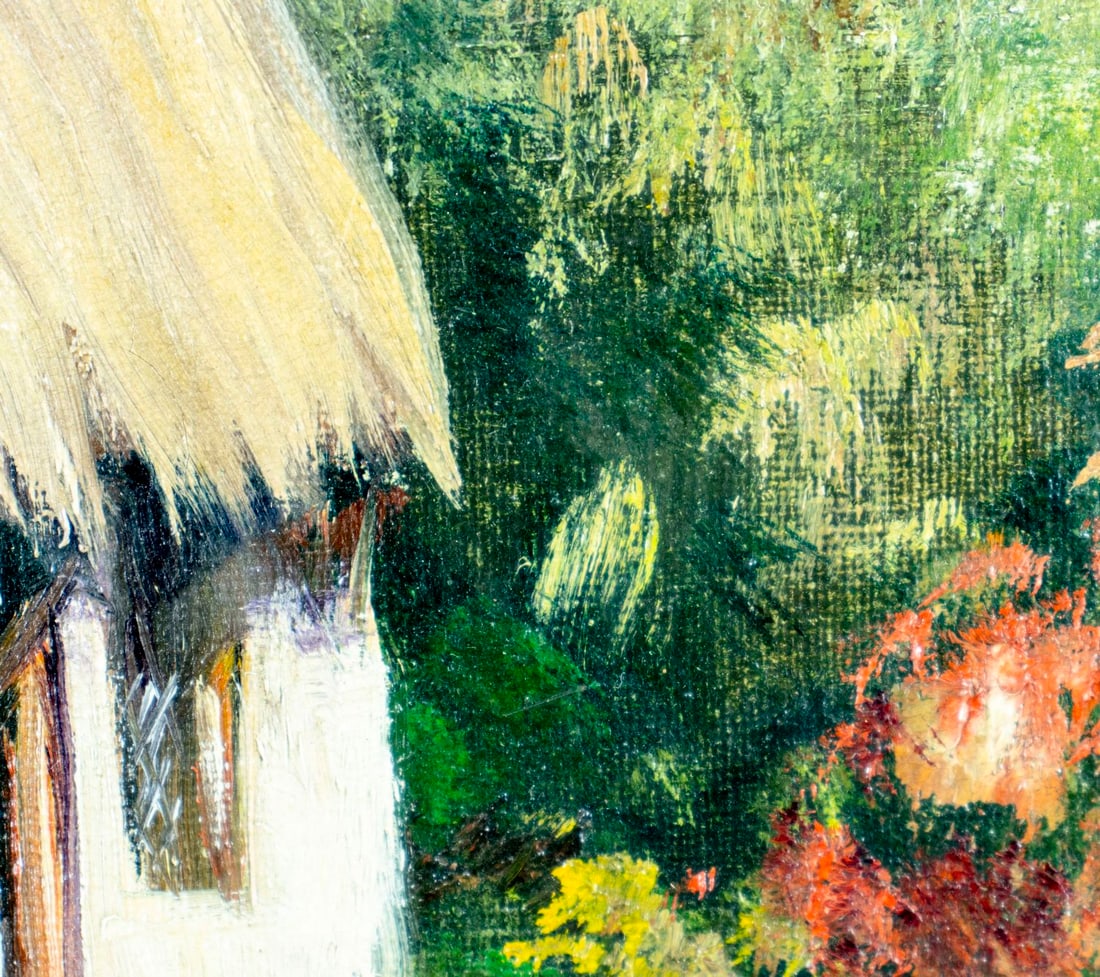 William Bradley (MA,NJ,1880-1945) oil painting antique - 8