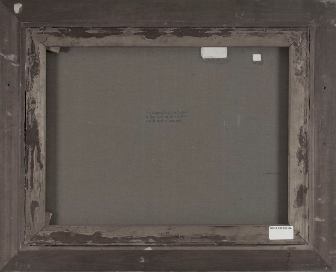 William Bradley (MA,NJ,1880-1945) oil painting antique - 9