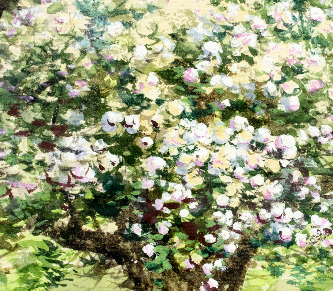 Carl Weber (PA,German,1850-1921) watercolor painting antique - 8