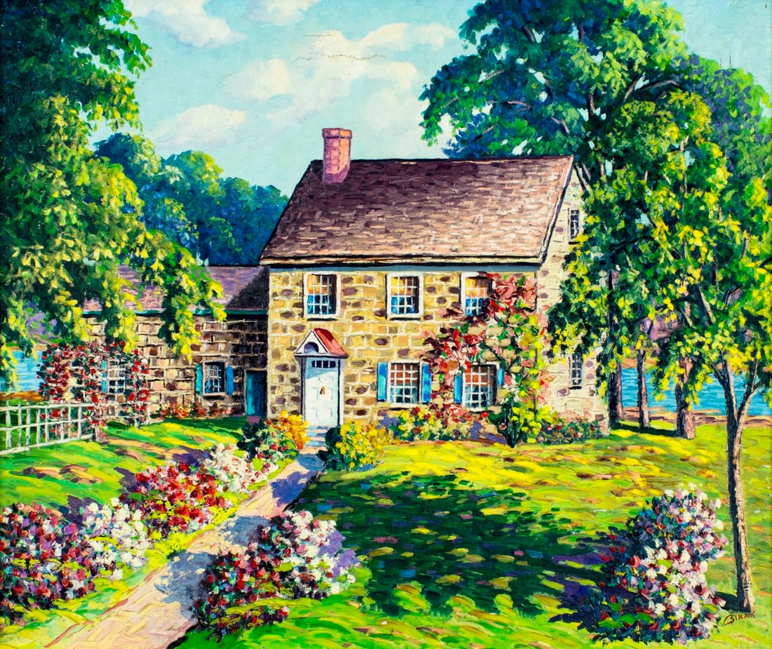 Carol Sirak (NJ,PA,1906-1976) oil painting (1 of 18)