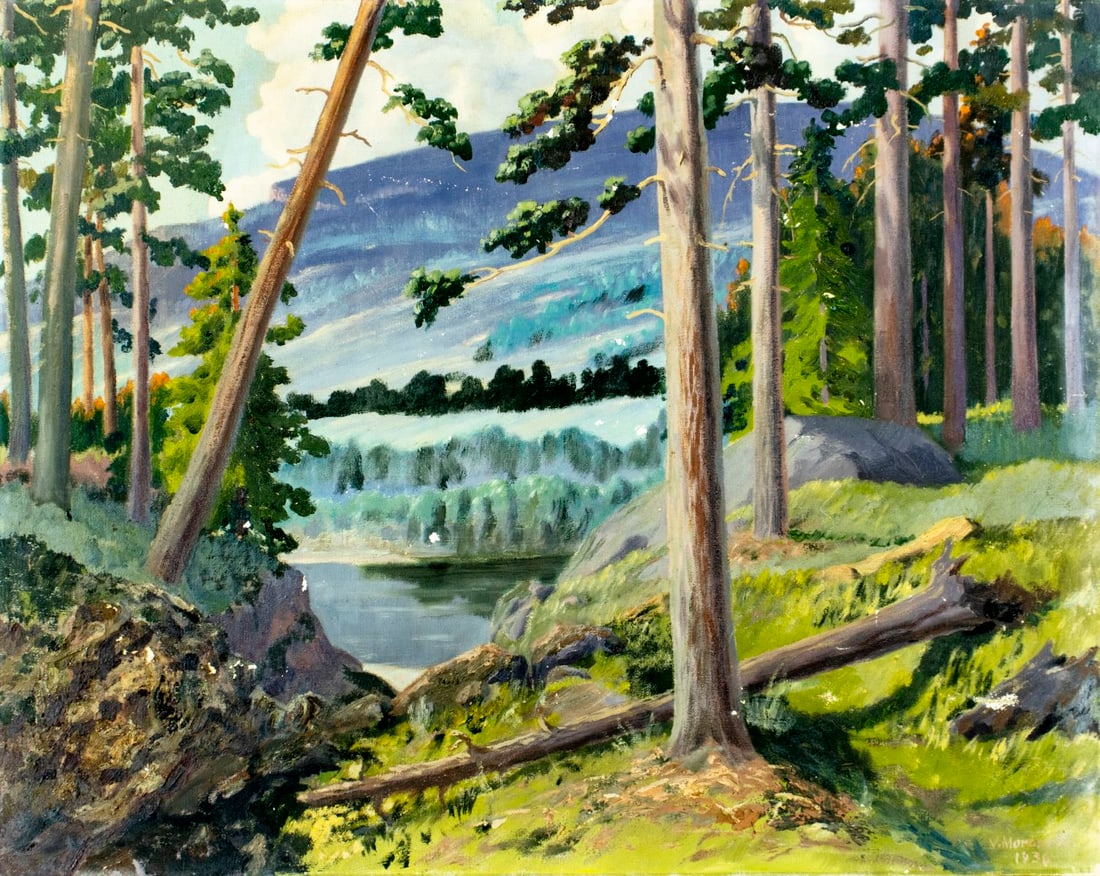 Vadim Morosoff (NY,Russia,1874-?) oil painting antique (1 of 12)