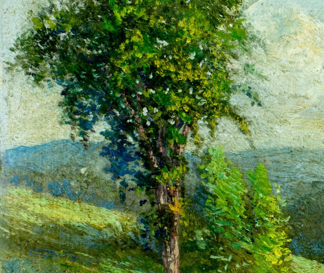 Vintage mid 20C American oil painting signed - 6