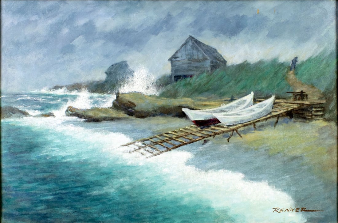 Donald Glenn Renner (FL,IL,1926-2023) oil painting (1 of 12)