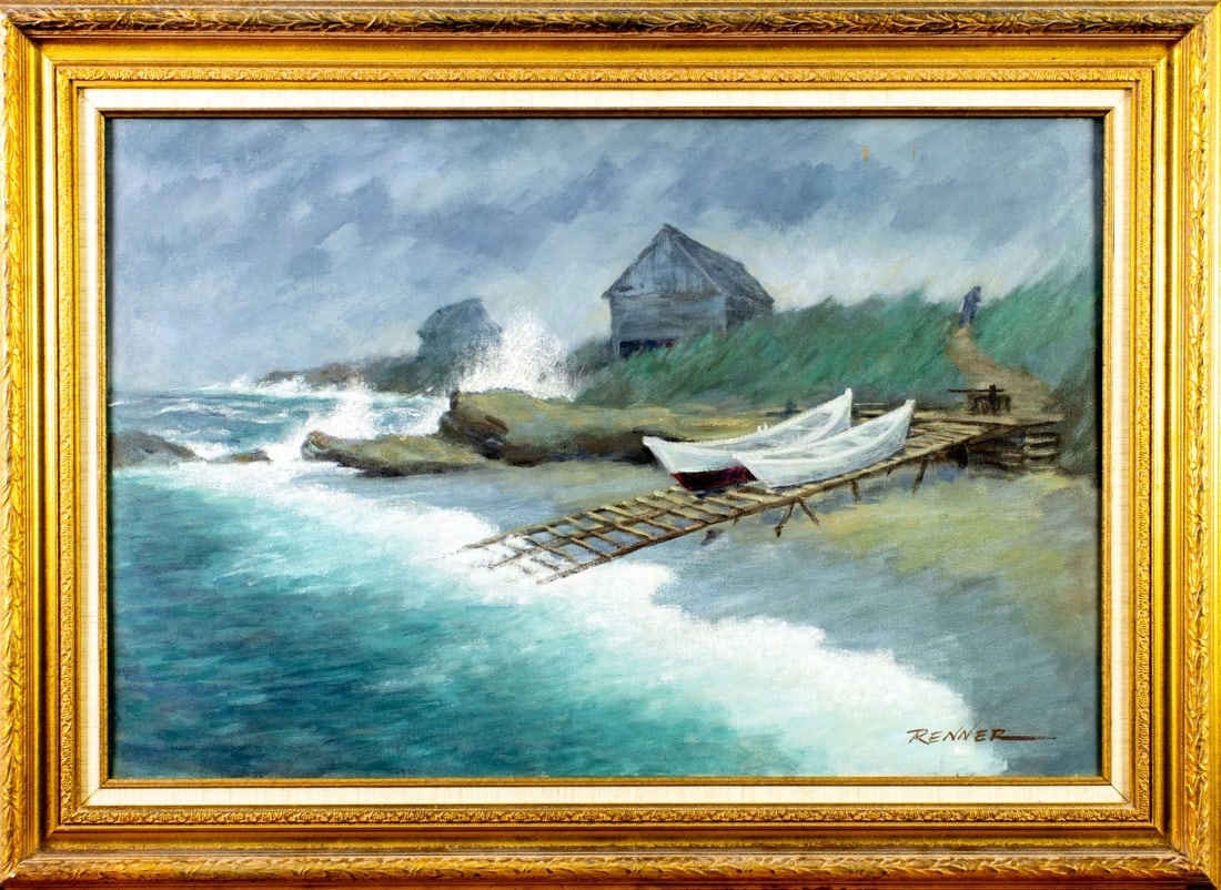 Donald Glenn Renner (FL,IL,1926-2023) oil painting - 3