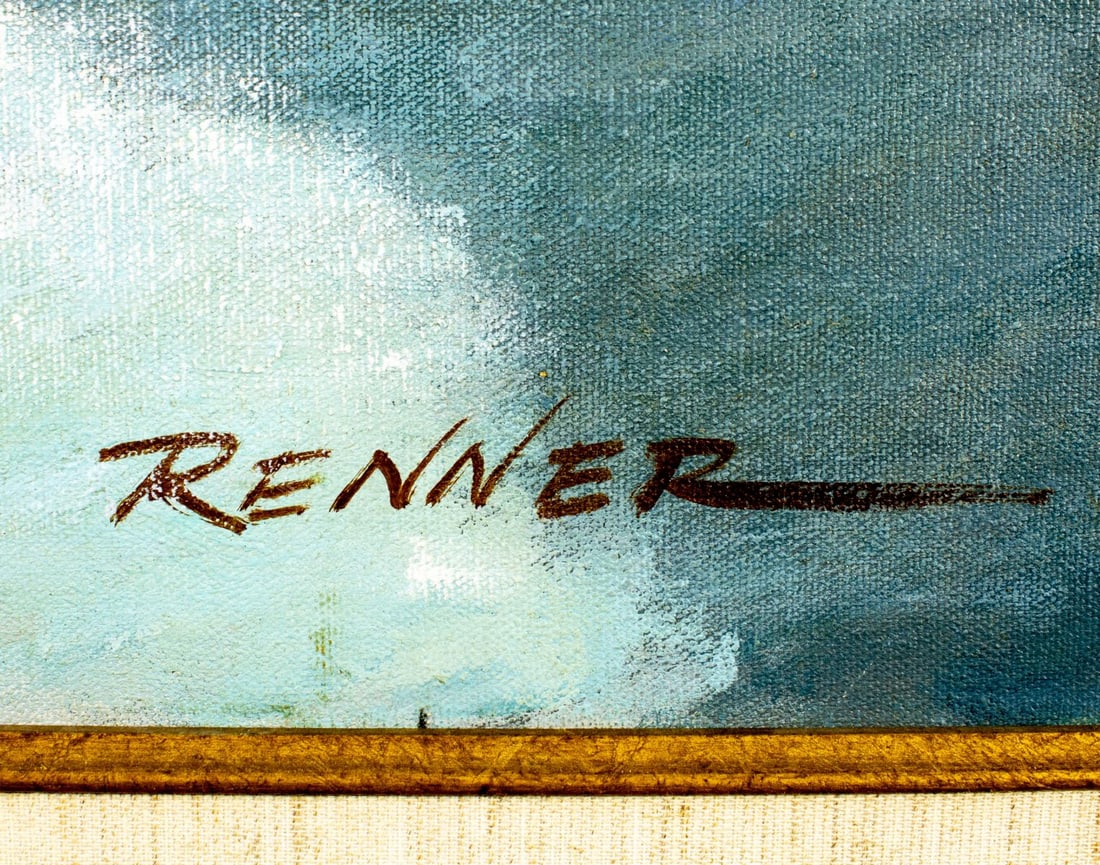 Donald Glenn Renner (FL,IL,1926-2023) oil painting - 4