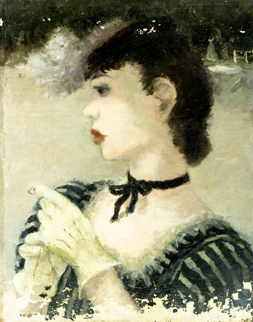 Dietz Edzard (German,French,1893-1963) oil painting antique (1 of 16)