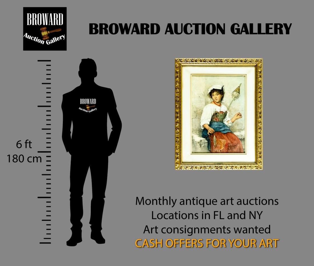 Clelia Bompiani Battaglia (Italy,1847-1927) watercolor painting - 2