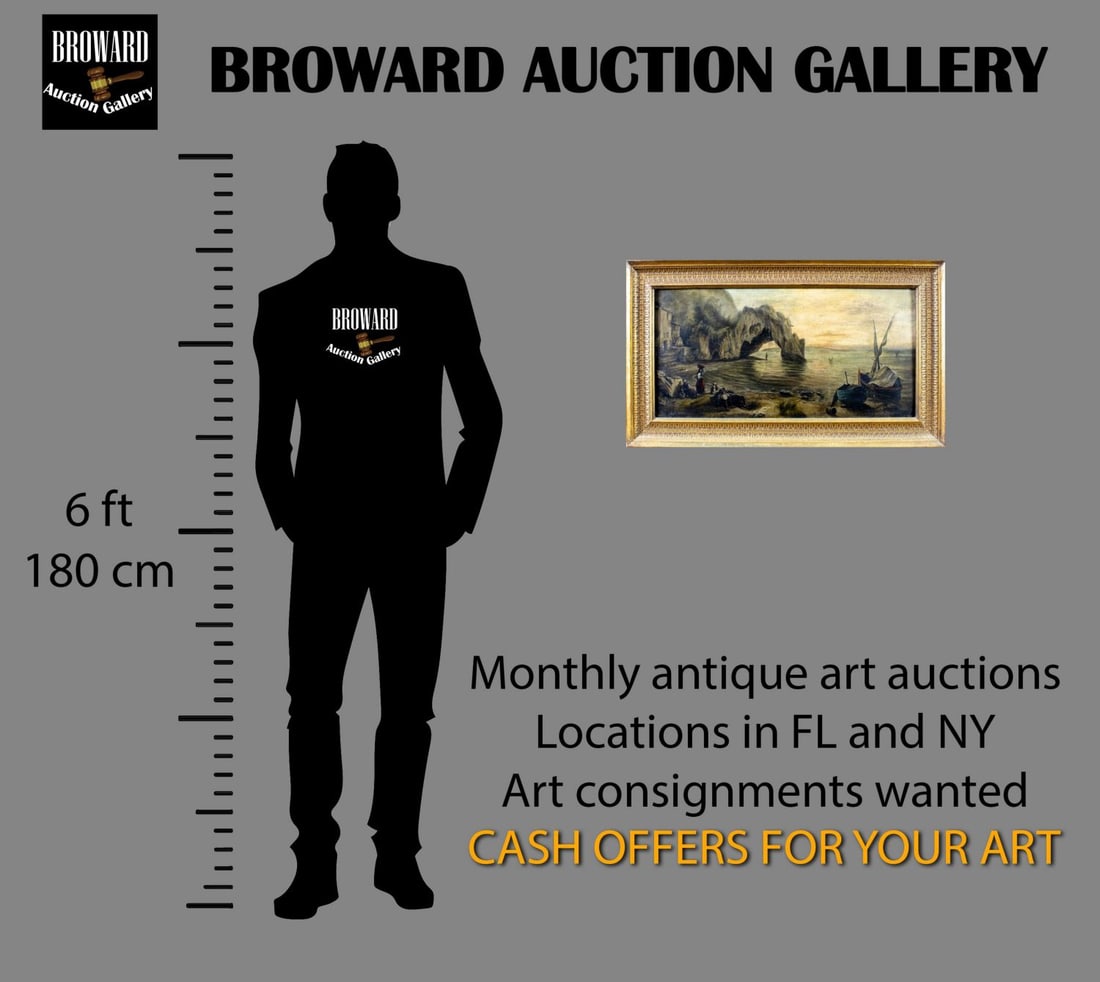 Antique 19C American oil painting - 2