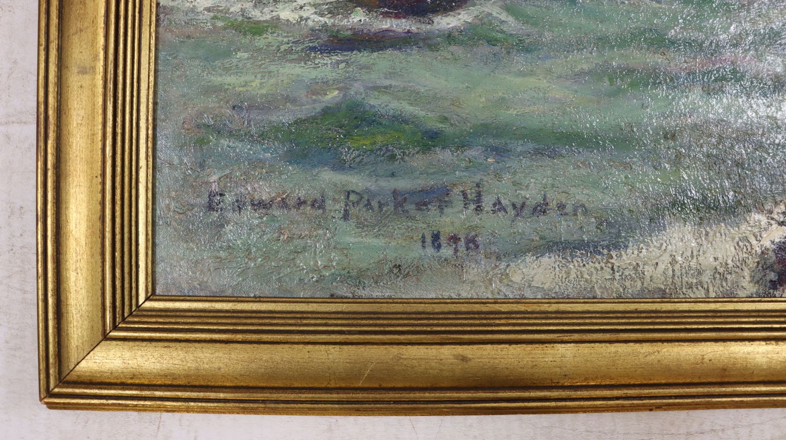 Edward Hayden (NY,MA,OH,1858-1922) oil painting antique - 10
