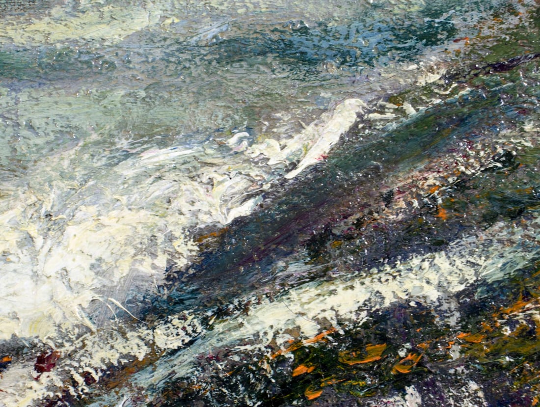 Edward Hayden (NY,MA,OH,1858-1922) oil painting antique - 8