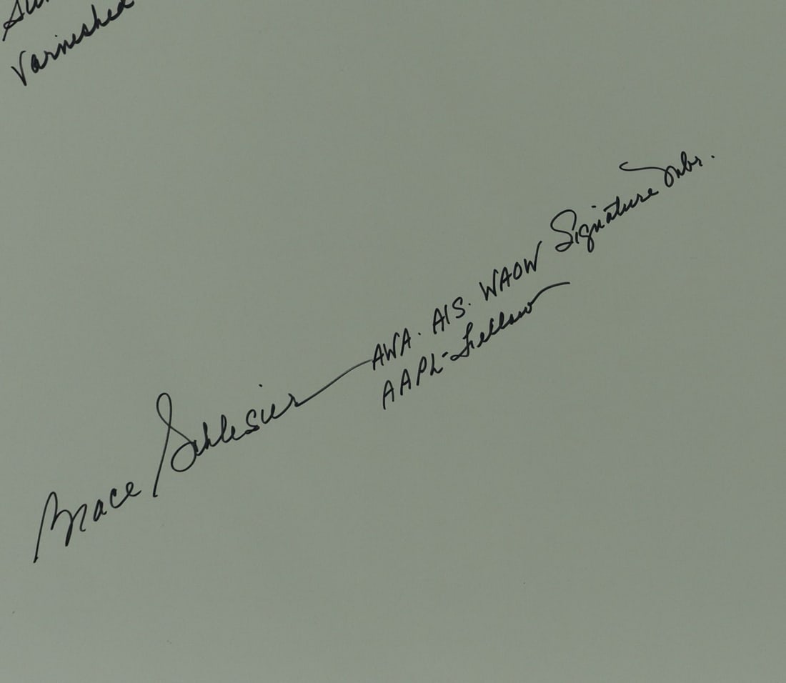 Grace Schlesier (CA,NY,1940-?) oil painting - 13