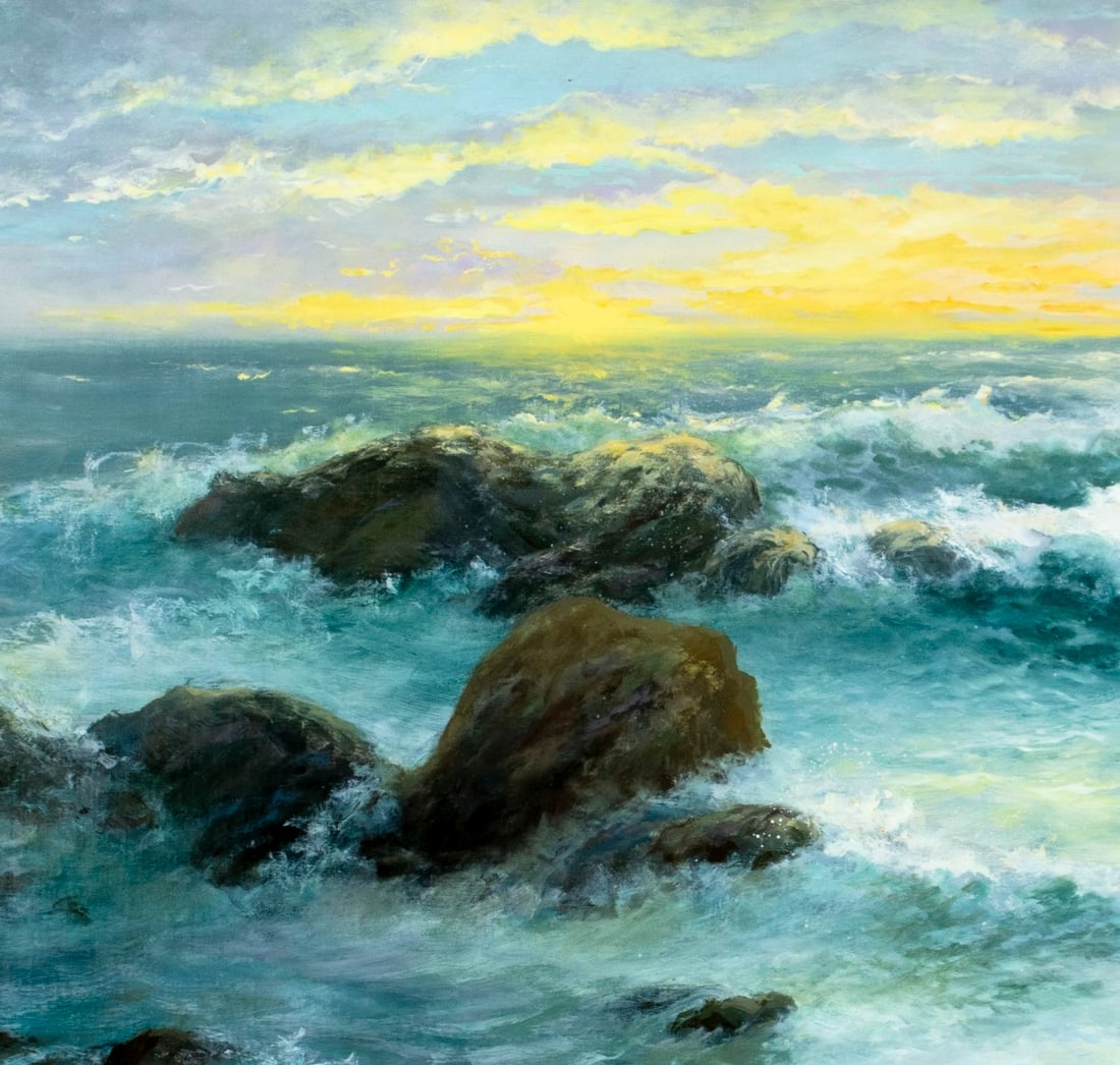 Grace Schlesier (CA,NY,1940-?) oil painting - 6