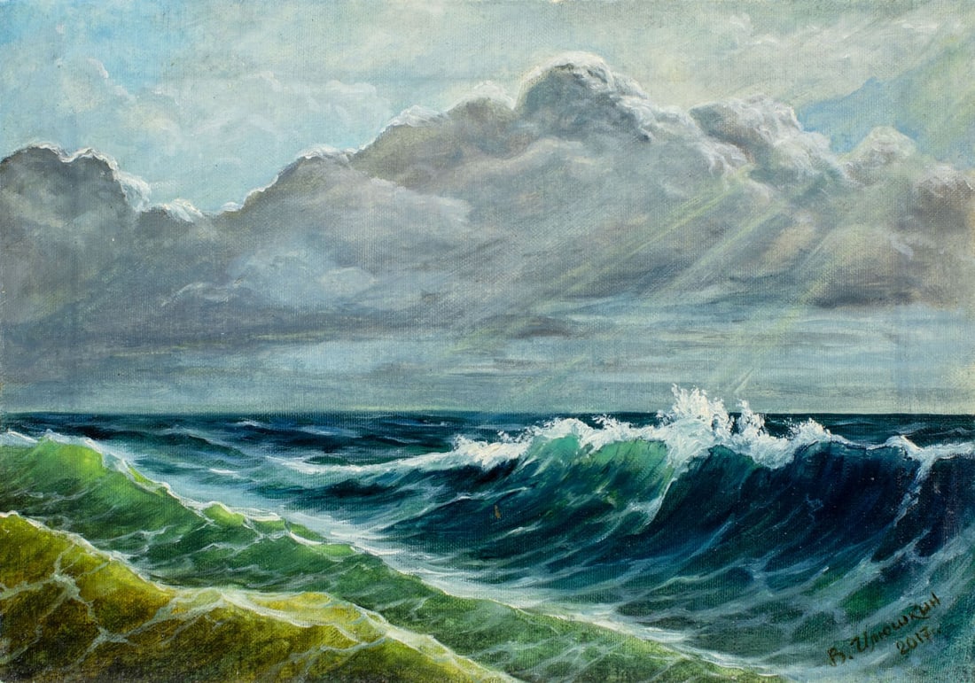 Viktor Ilyushkin (Russia,b 1946) oil painting (1 of 13)