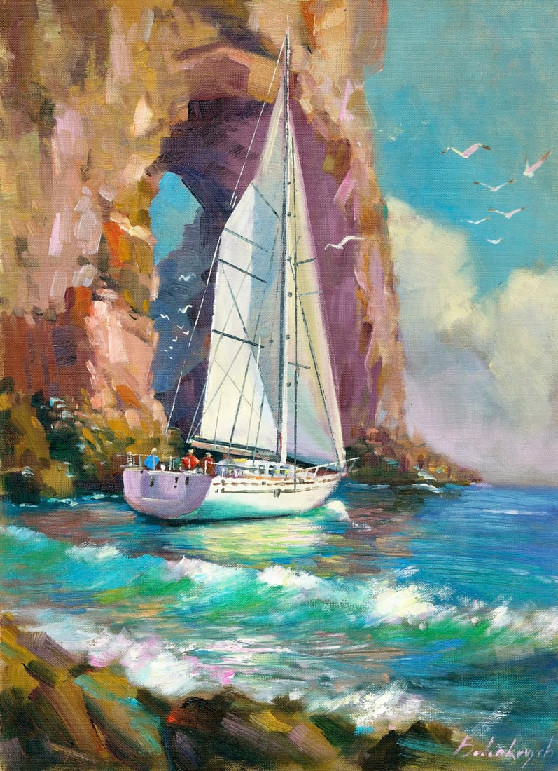 Volodymyr Budenkevych (Ukraine,20/21C) oil painting (1 of 13)