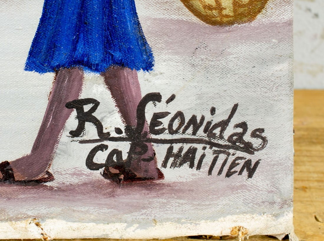 Rony Leonidas (Haiti,1946-2012) oil painting - 4