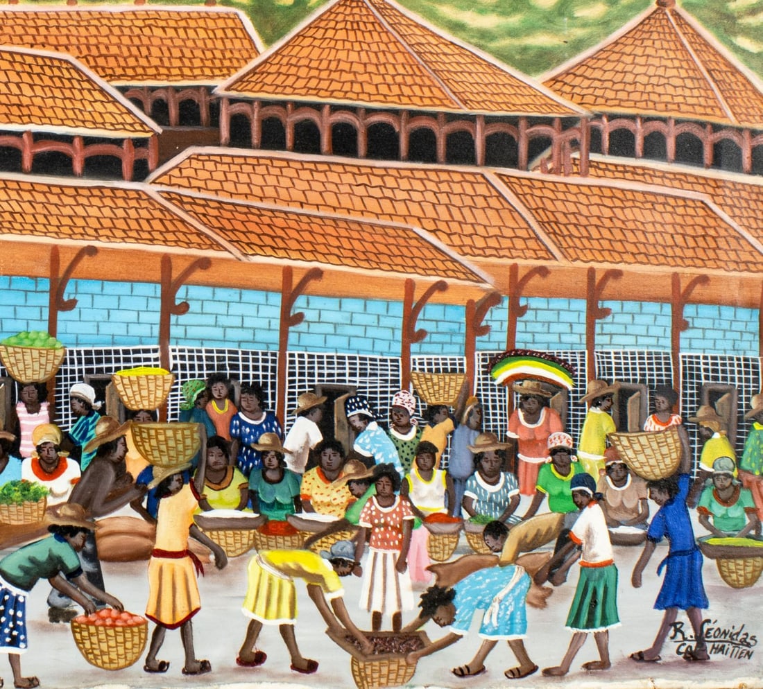 Rony Leonidas (Haiti,1946-2012) oil painting - 7