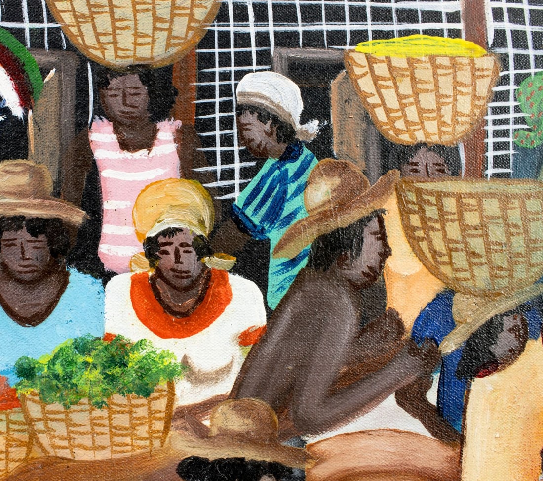 Rony Leonidas (Haiti,1946-2012) oil painting - 8