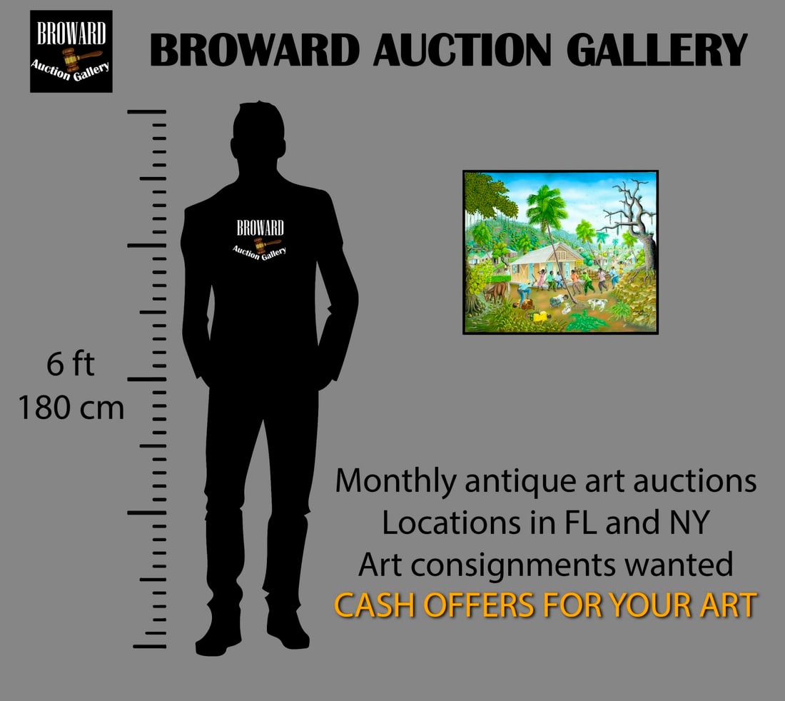 Hyppolite Felizor (Haiti,20C) oil painting - 2