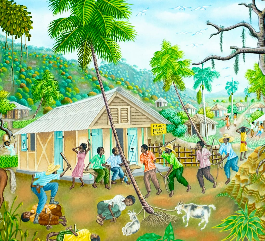 Hyppolite Felizor (Haiti,20C) oil painting - 5