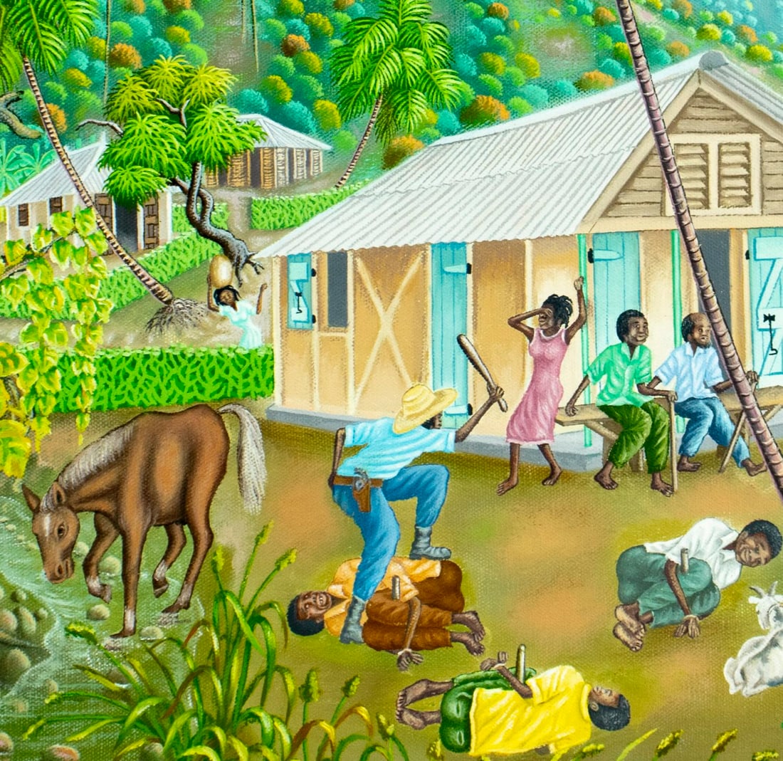 Hyppolite Felizor (Haiti,20C) oil painting - 6