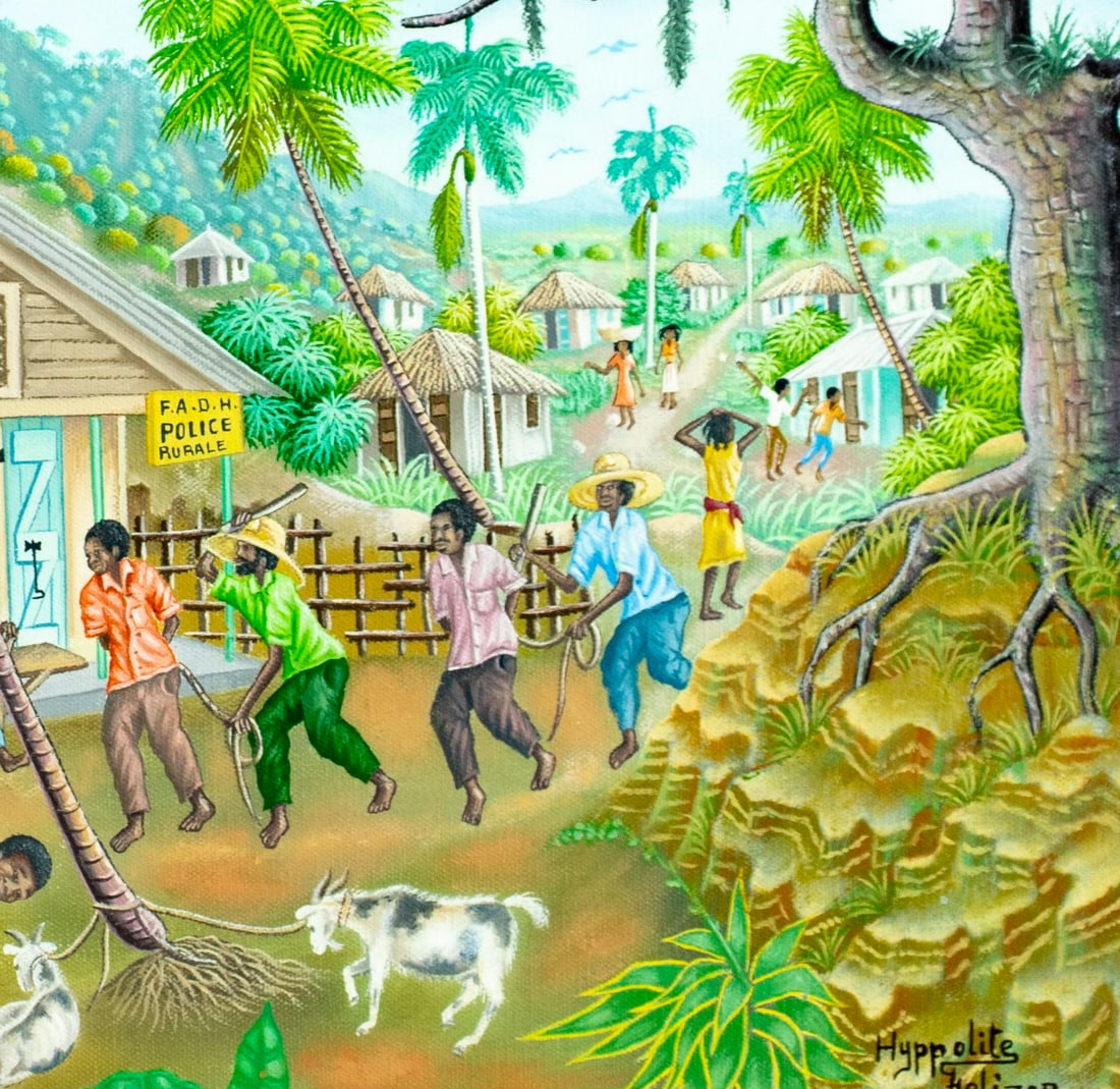 Hyppolite Felizor (Haiti,20C) oil painting - 7