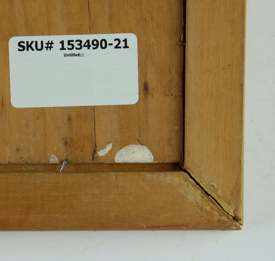 Julio Camino Sanchez (Peru,1914-2007) cubist oil painting - 13