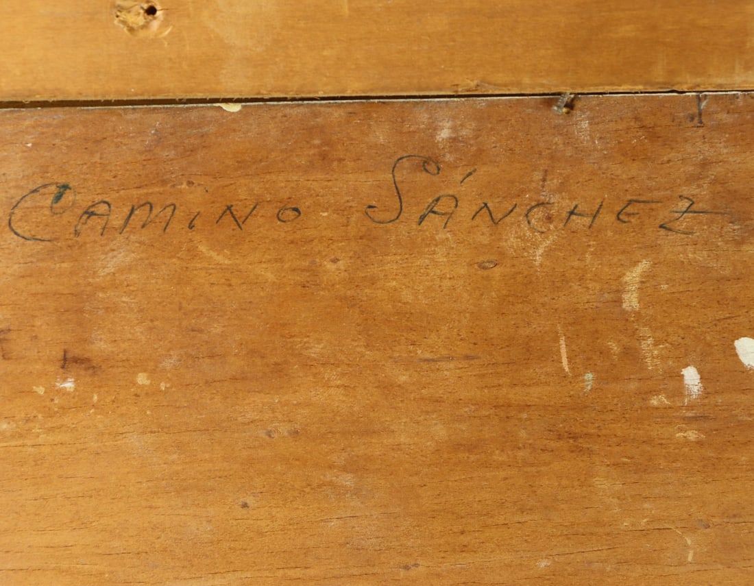 Julio Camino Sanchez (Peru,1914-2007) cubist oil painting - 15