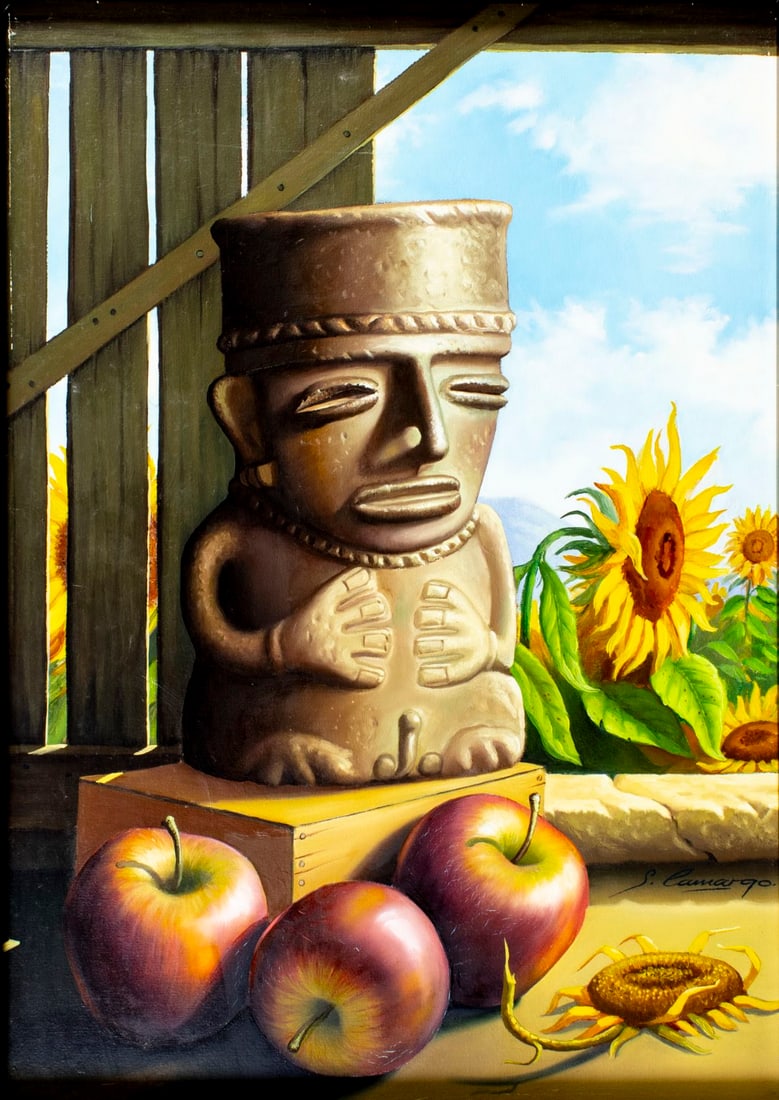 S Camargo (South America,20C) oil painting (1 of 12)