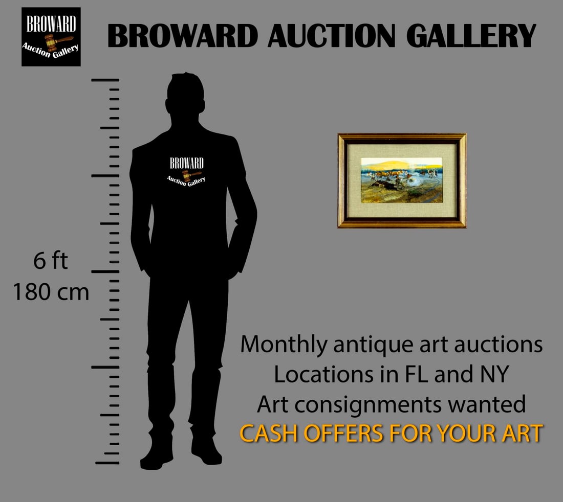 David Powell (MT,b 1954) watercolor painting - 2