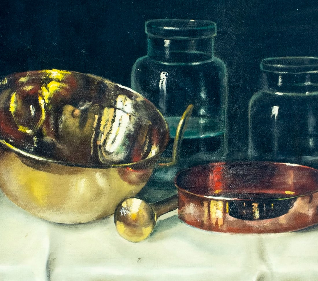 Andras Gombar (France,Hungary,1946-?) oil painting - 5